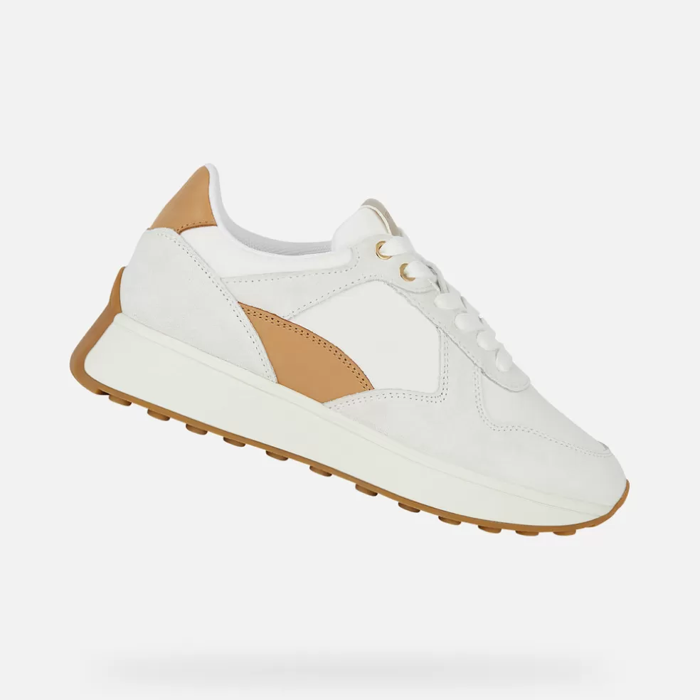 Geox AMABEL MULHER - SNEAKERS de mulher branco leite/nude Flash Sale