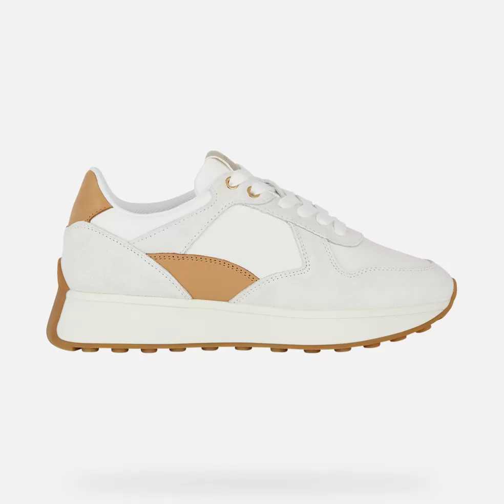 Geox AMABEL MULHER - SNEAKERS de mulher branco leite/nude Flash Sale