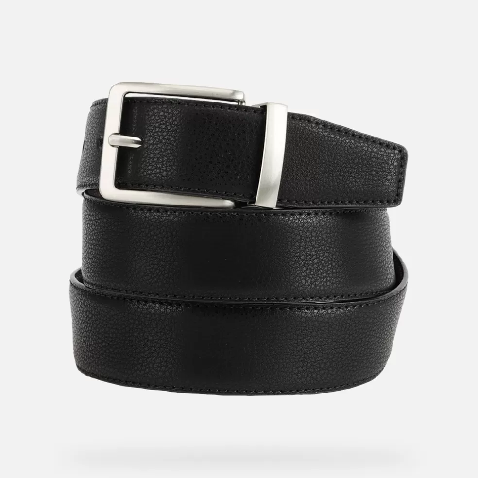 Geox BELT HOMEM - CINTOS de homem preto/castanho escuro Outlet