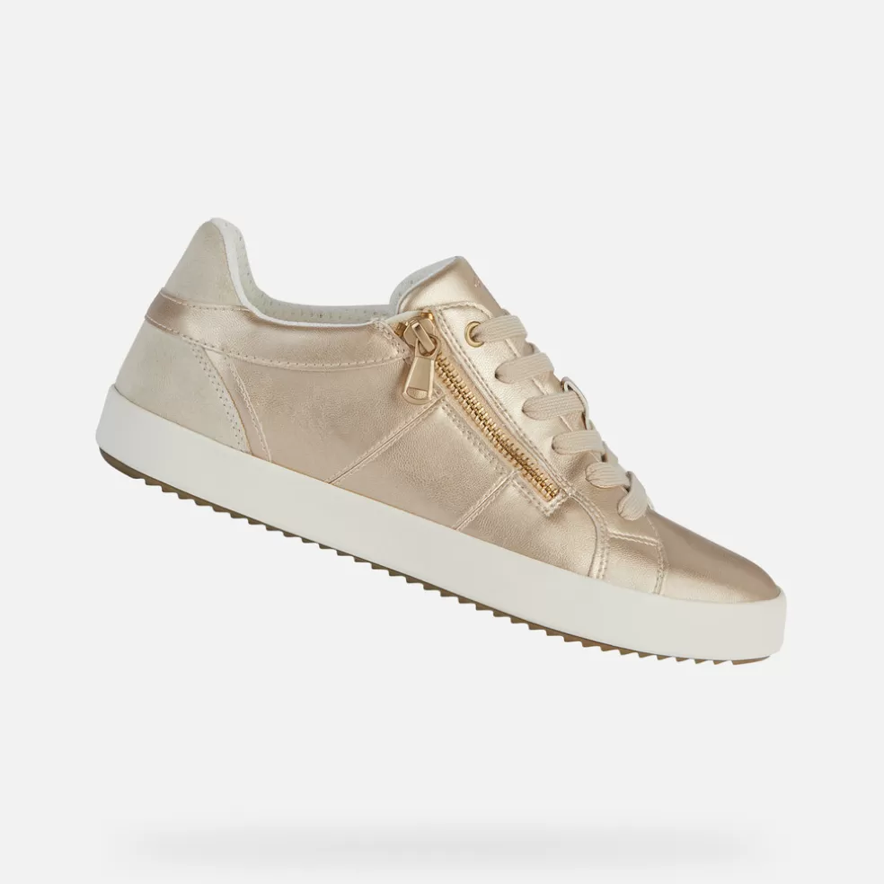 Geox BLOMIEE MULHER - SNEAKERS de mulher ouro claro/bege claro Sale