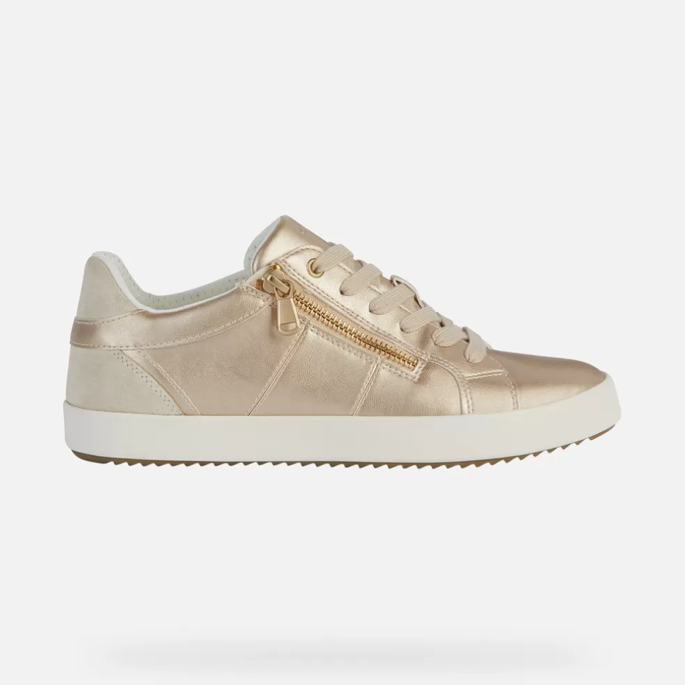 Geox BLOMIEE MULHER - SNEAKERS de mulher ouro claro/bege claro Sale