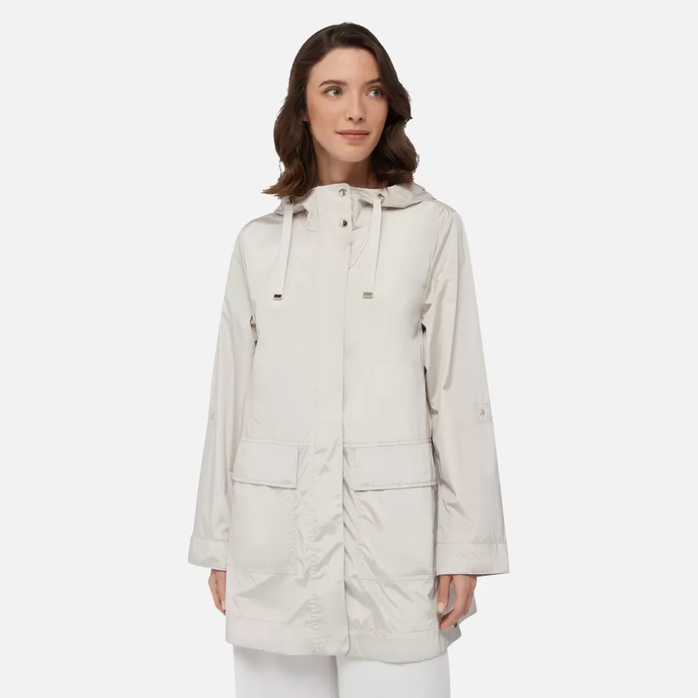 Geox DANDRA MULHER - PARKAS de mulher branco leite Store