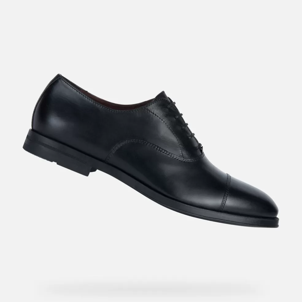 Geox DECIO HOMEM - SAPATOS ELEGANTES de homem preto Discount