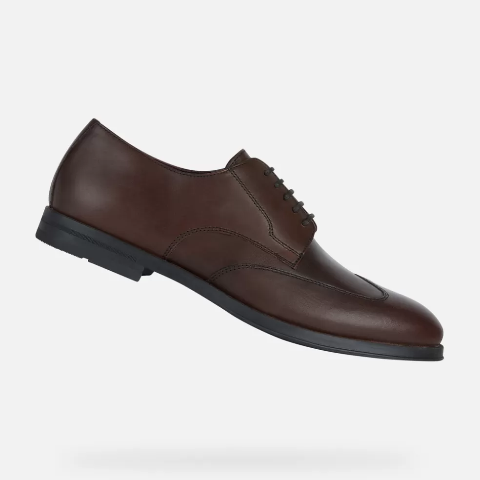 Geox DECIO HOMEM - SAPATOS ELEGANTES de homem castanho escuro Clearance