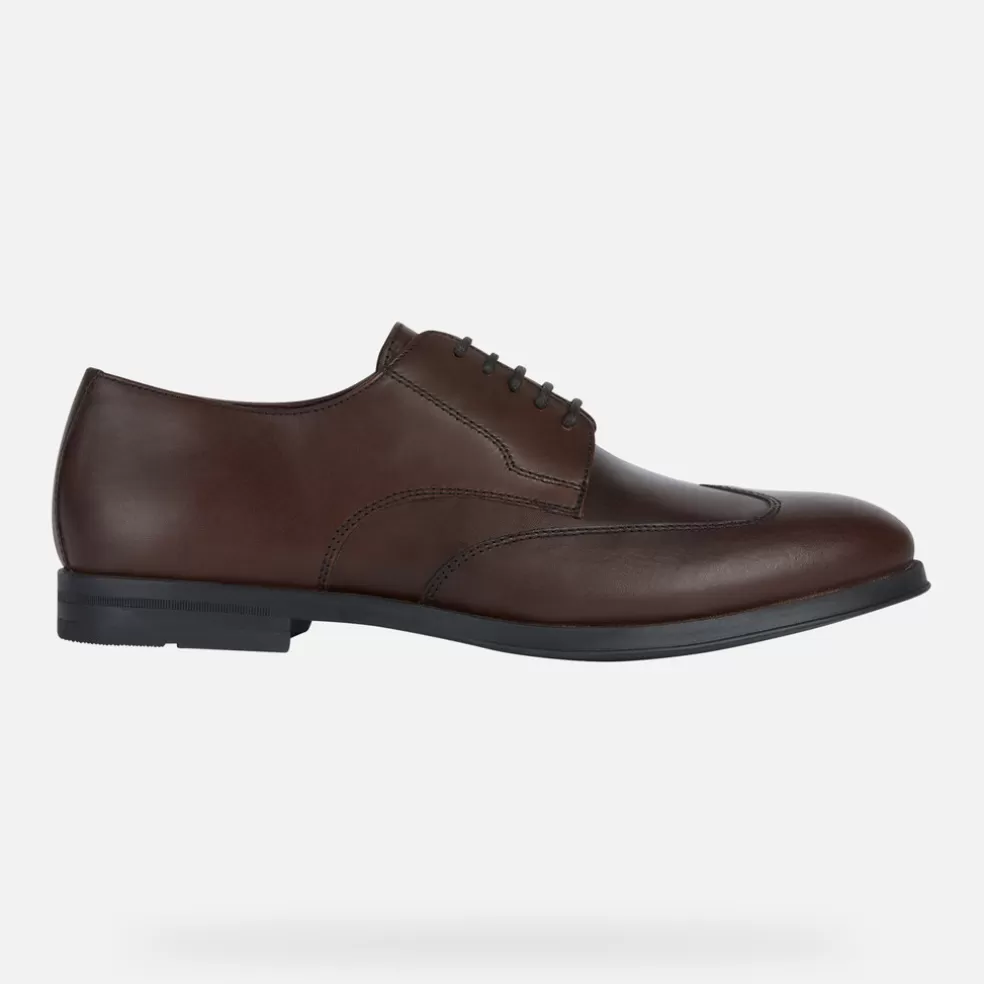 Geox DECIO HOMEM - SAPATOS ELEGANTES de homem castanho escuro Clearance