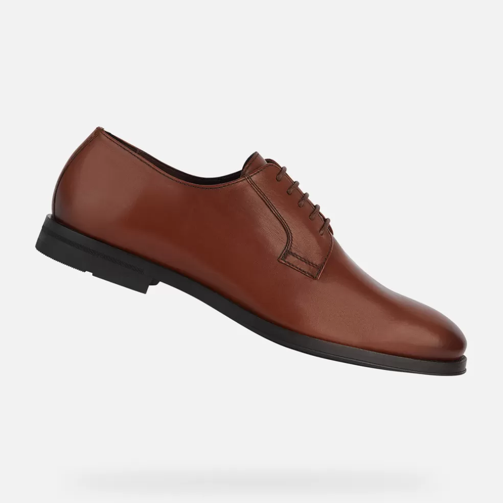 Geox DECIO HOMEM - SAPATOS ELEGANTES de homem conhaque Outlet