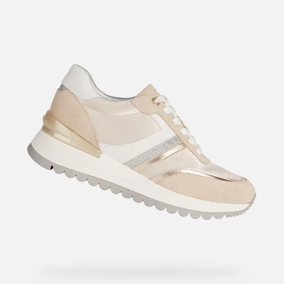 Geox DESYA MULHER - SNEAKERS de mulher ouro claro/bege claro Store