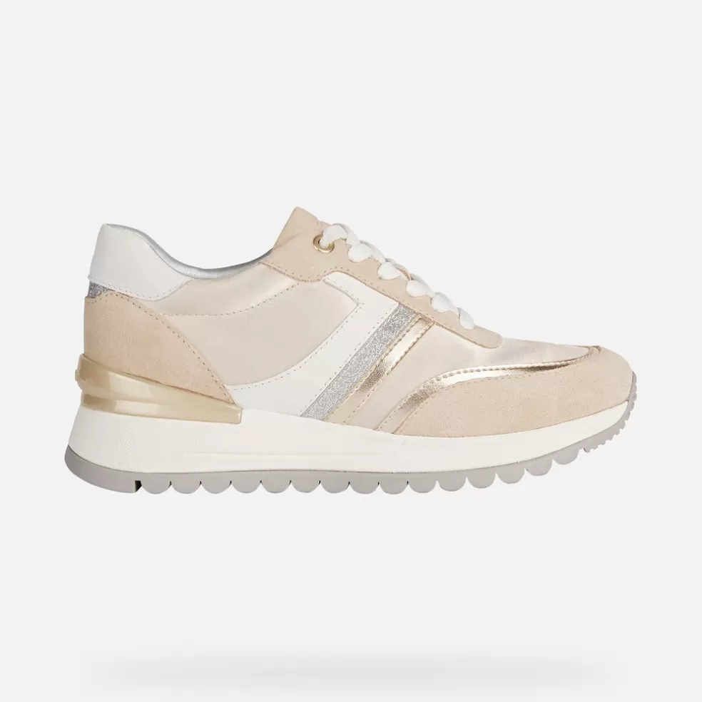 Geox DESYA MULHER - SNEAKERS de mulher ouro claro/bege claro Store