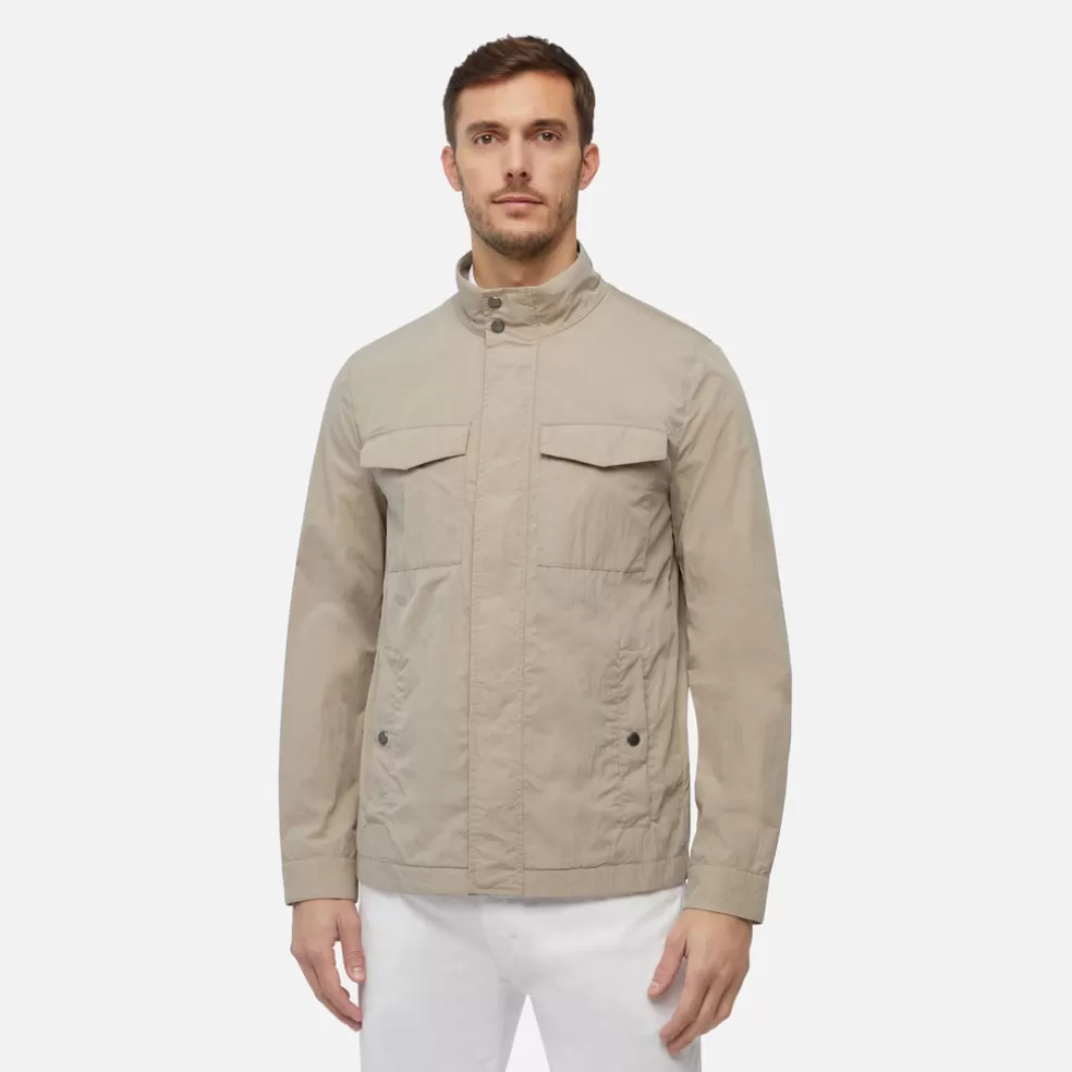 Geox ELVER HOMEM - CASACOS de homem beige Best Sale