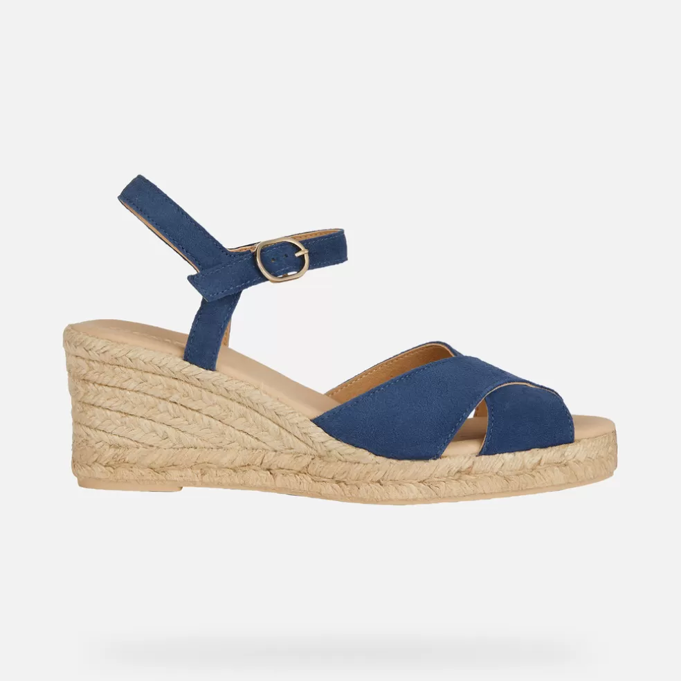 Geox GELSA LOW MULHER - SANDÁLIAS de mulher azul marinho Cheap