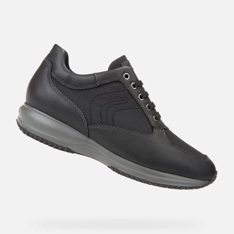 Geox HAPPY HOMEM - SNEAKERS de homem preto Flash Sale