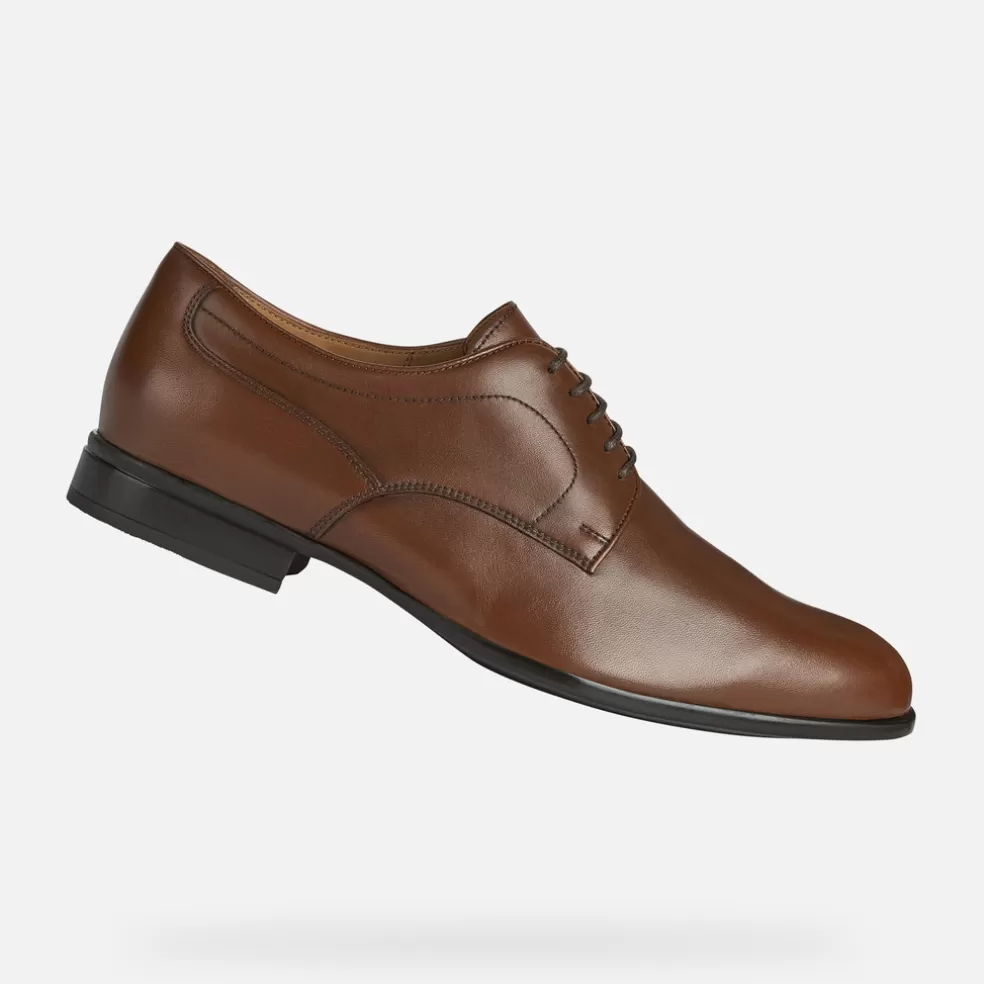 Geox IACOPO HOMEM - SAPATOS ELEGANTES de homem conhaque Discount