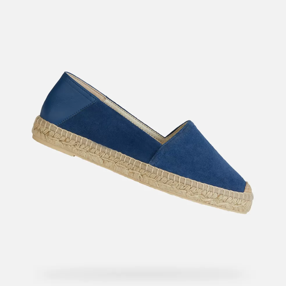 Geox LAMPEDUSA MULHER - SLIP ON de mulher azul acinzentado Cheap