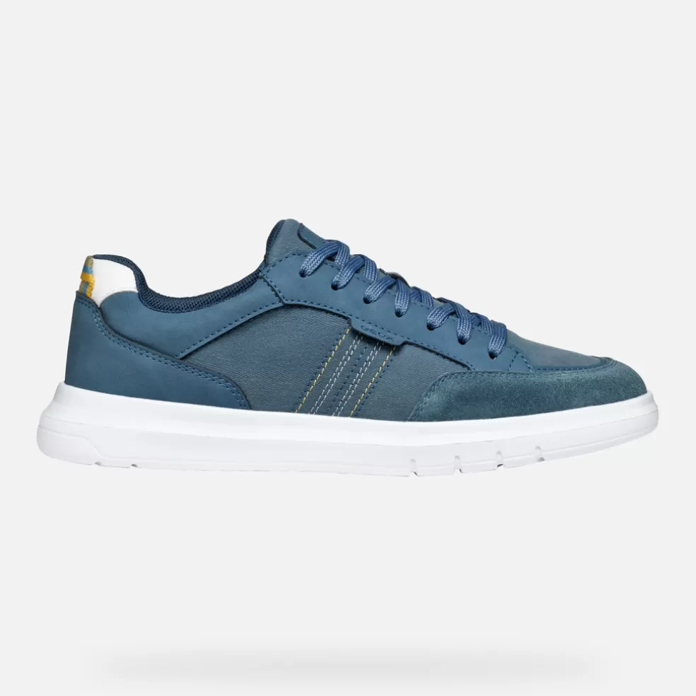 Geox MEREDIANO HOMEM - SNEAKERS de homem azul acinzentado Discount