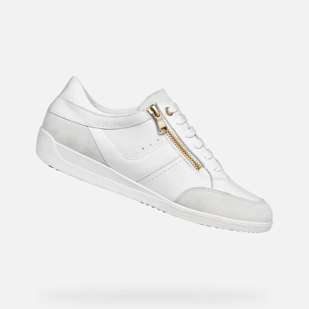 Geox MYRIA MULHER - SNEAKERS de mulher branco Discount