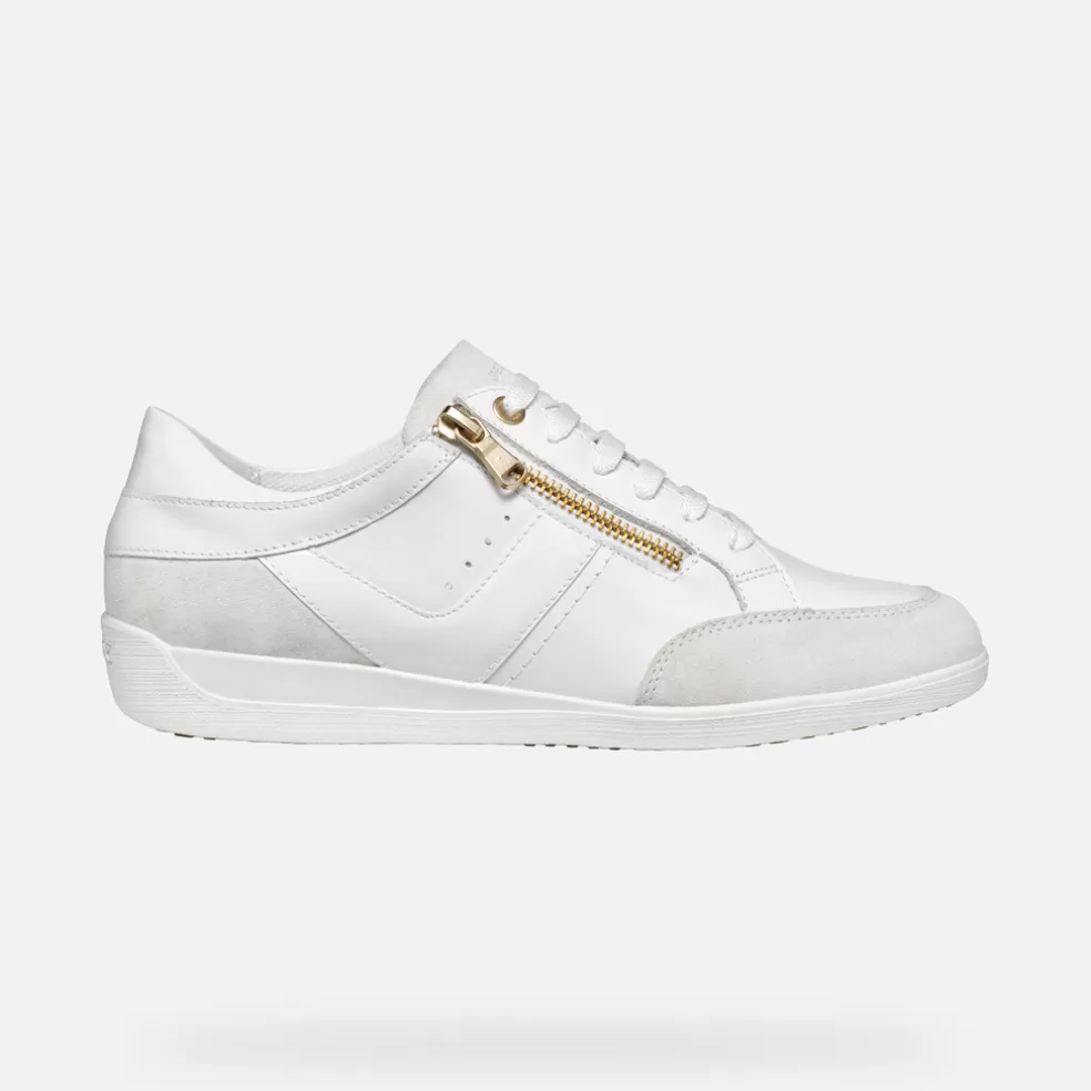 Geox MYRIA MULHER - SNEAKERS de mulher branco Discount