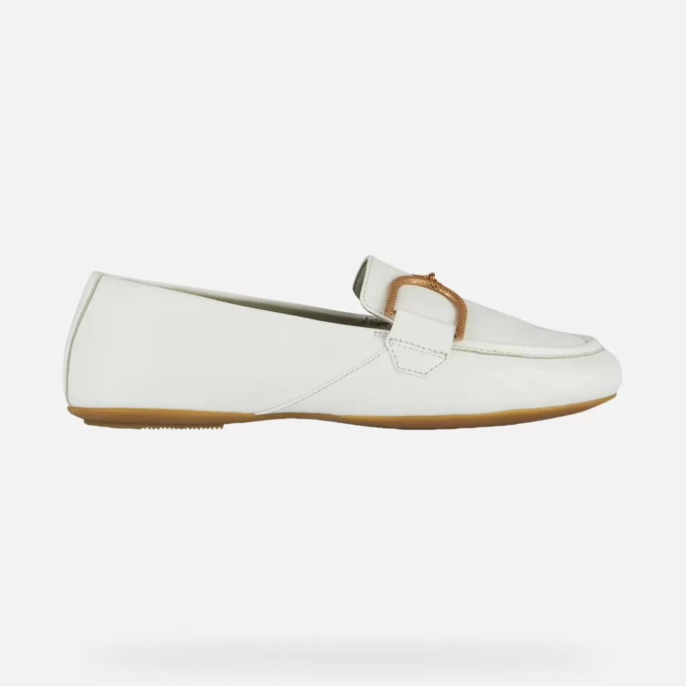 Geox PALMARIA MULHER - MOCASSINS de mulher branco New