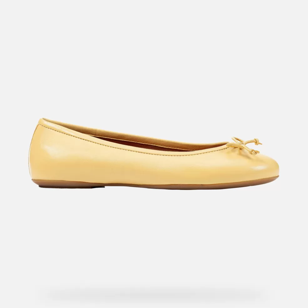 Geox PALMARIA MULHER - SABRINAS de mulher amarelo claro Store