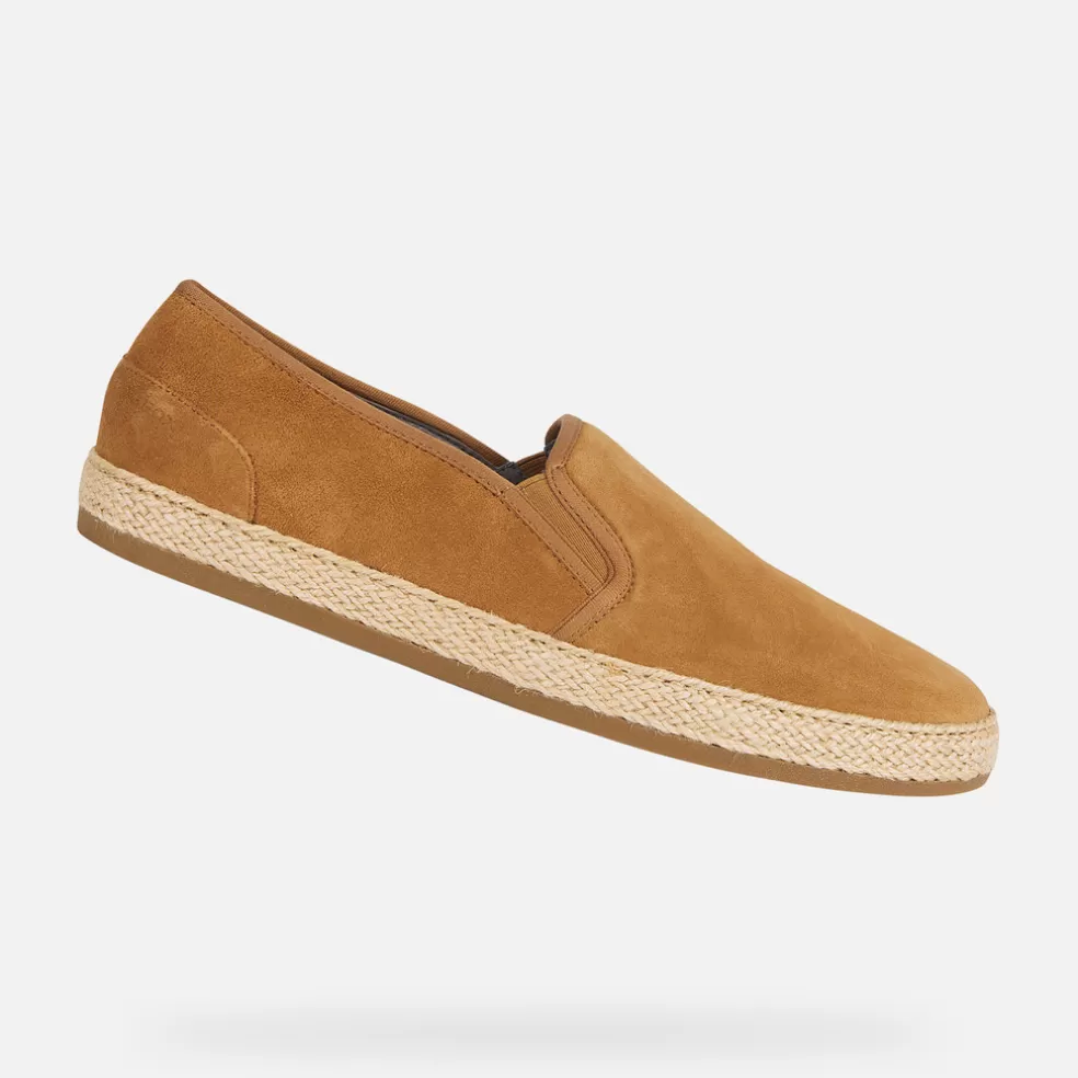 Geox PANTELLERIA HOMEM - SLIP ON de homem caramelo Shop