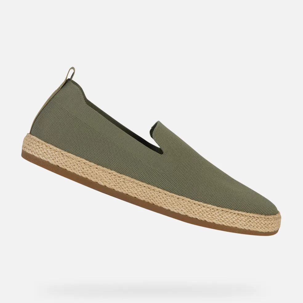 Geox PANTELLERIA HOMEM - SLIP ON de homem verde sálvia Hot