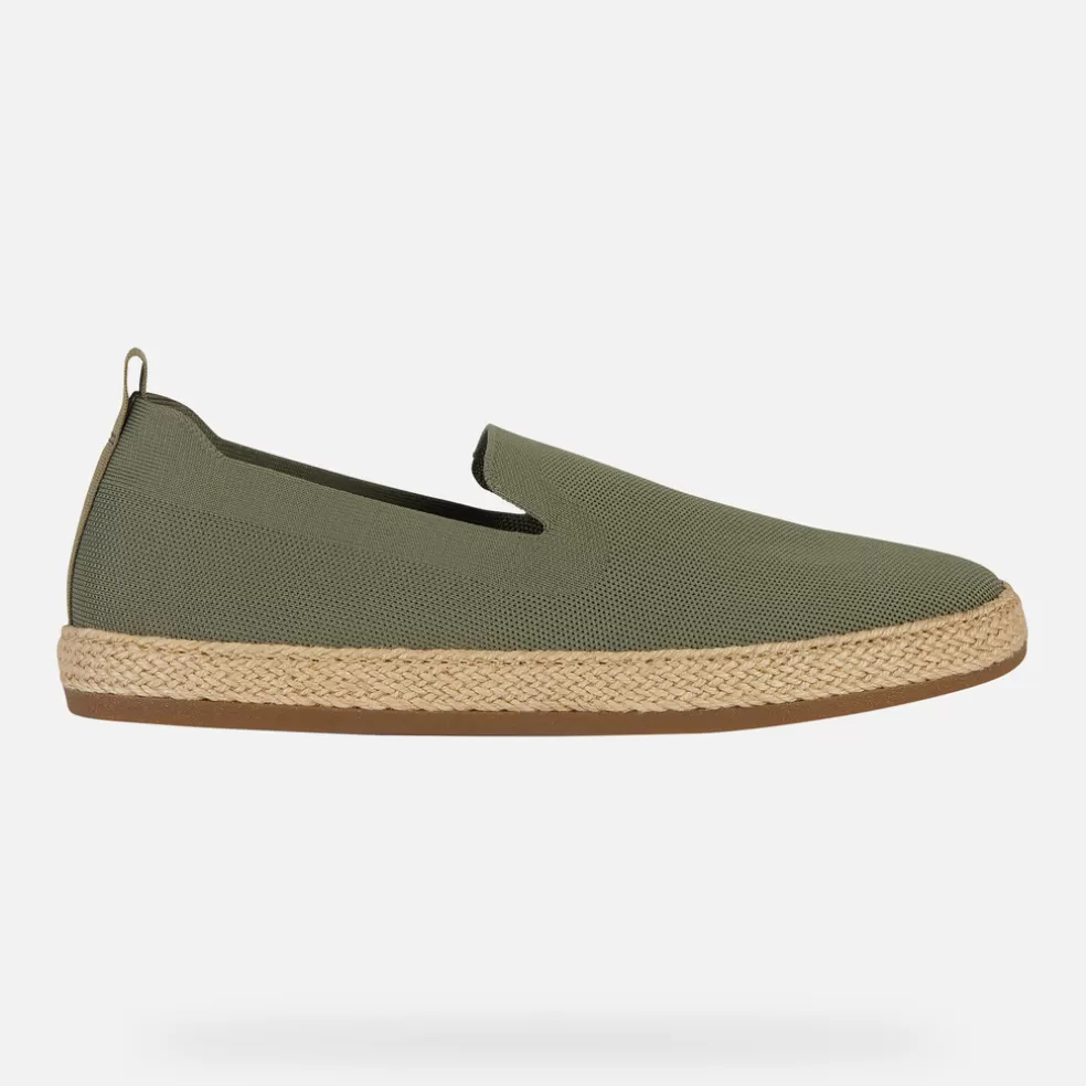 Geox PANTELLERIA HOMEM - SLIP ON de homem verde sálvia Hot