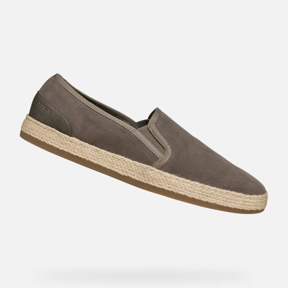 Geox PANTELLERIA HOMEM - SLIP ON de homem pardo Discount