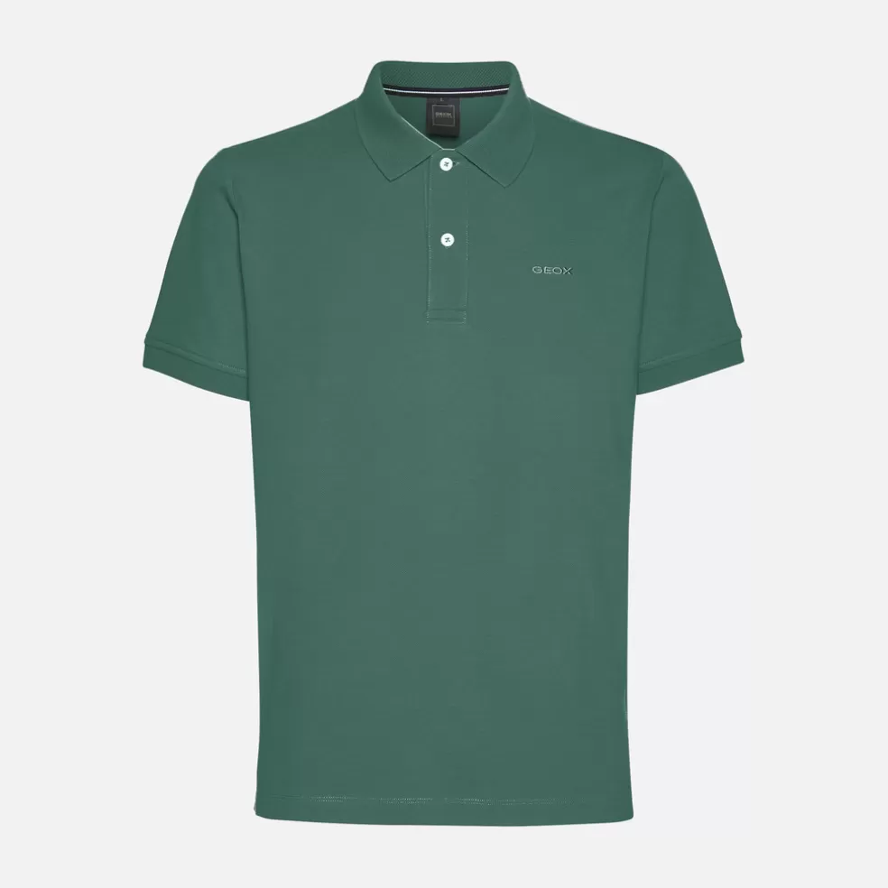 Geox POLO HOMEM - T-SHIRTS E POLOS de homem verde bosque Store