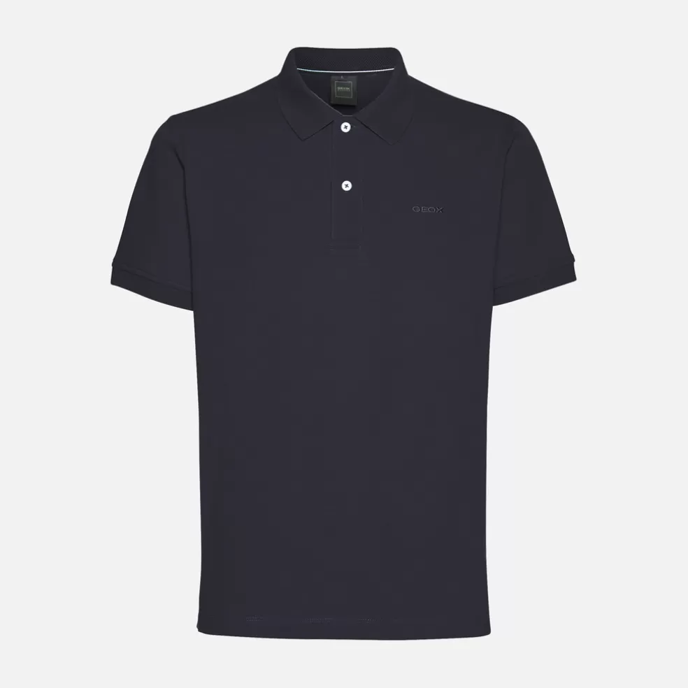 Geox POLO HOMEM - T-SHIRTS E POLOS de homem azul noite Clearance