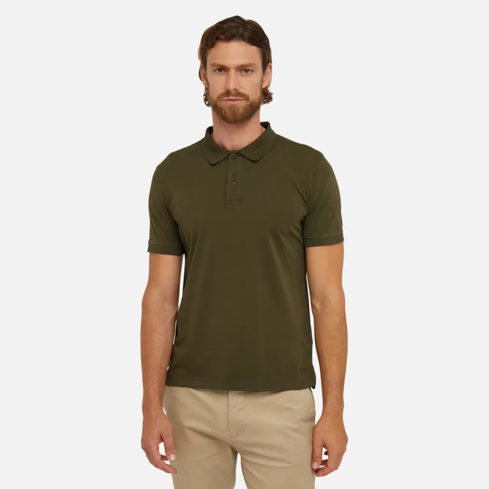 Geox POLO HOMEM - T-SHIRTS E POLOS de homem verde militar Shop