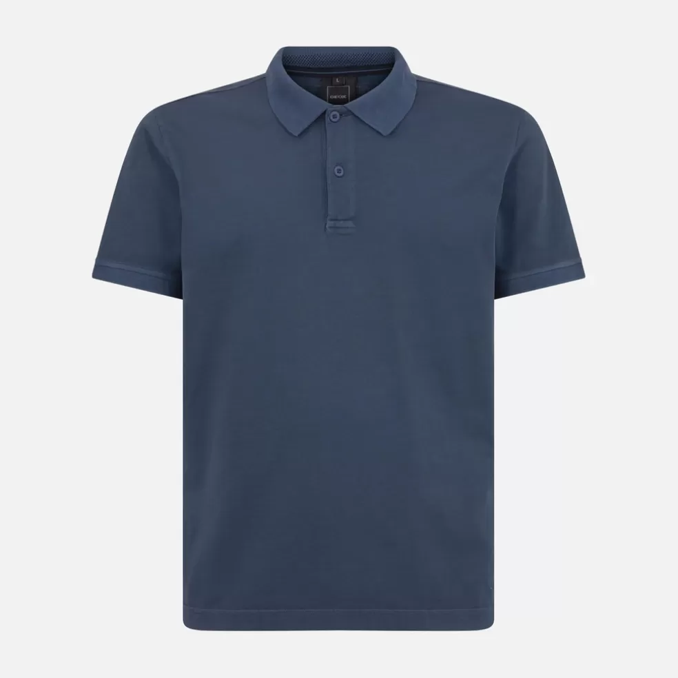 Geox POLO HOMEM - T-SHIRTS E POLOS de homem azul Best Sale