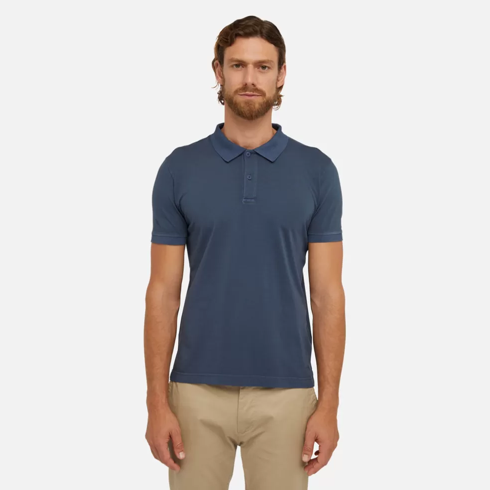 Geox POLO HOMEM - T-SHIRTS E POLOS de homem azul Best Sale