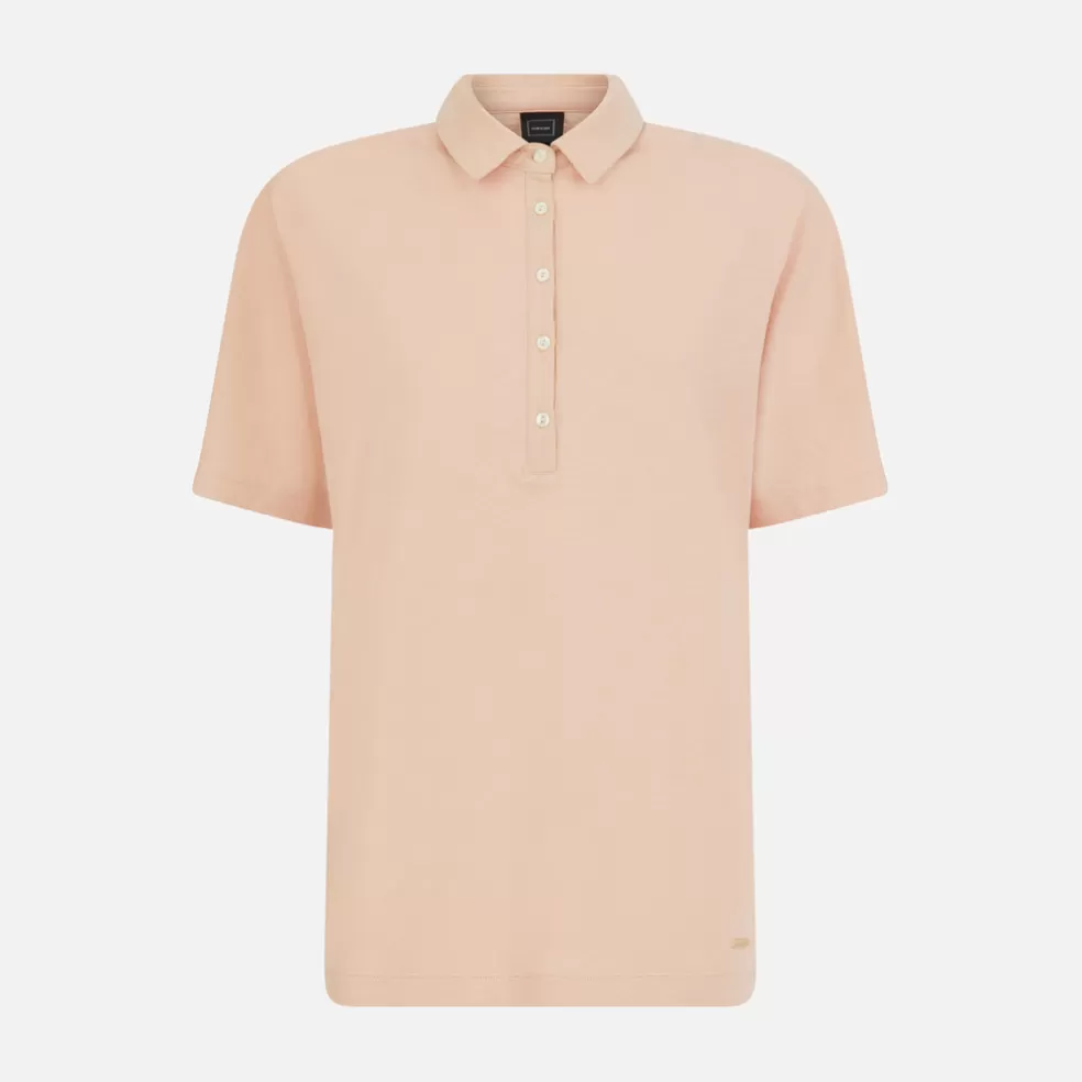 Geox POLO MULHER - T-SHIRTS E POLOS de mulher rosa claro pastel Online