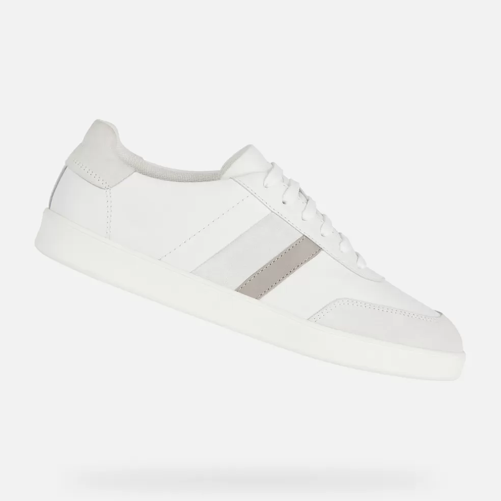 Geox REGIO HOMEM - SNEAKERS de homem branco/branco leite Shop