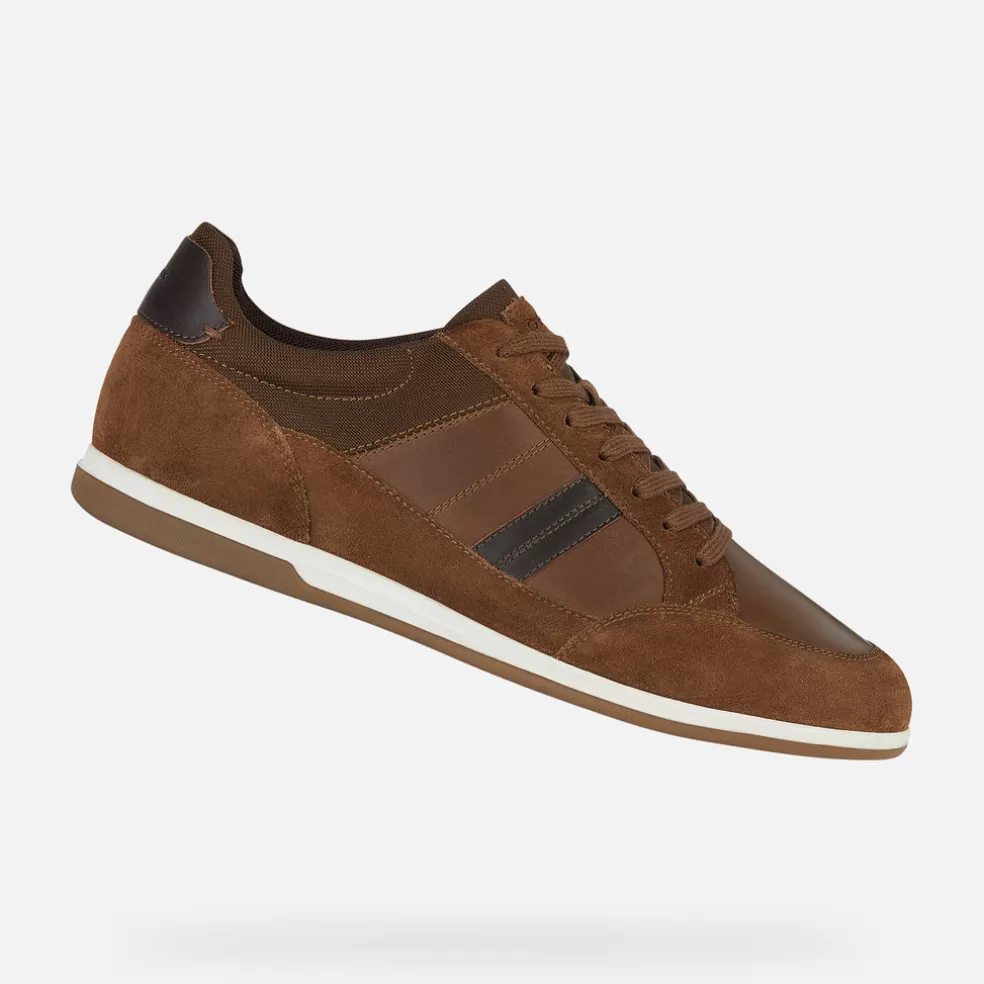 Geox RENAN HOMEM - SNEAKERS de homem castanho claro Shop