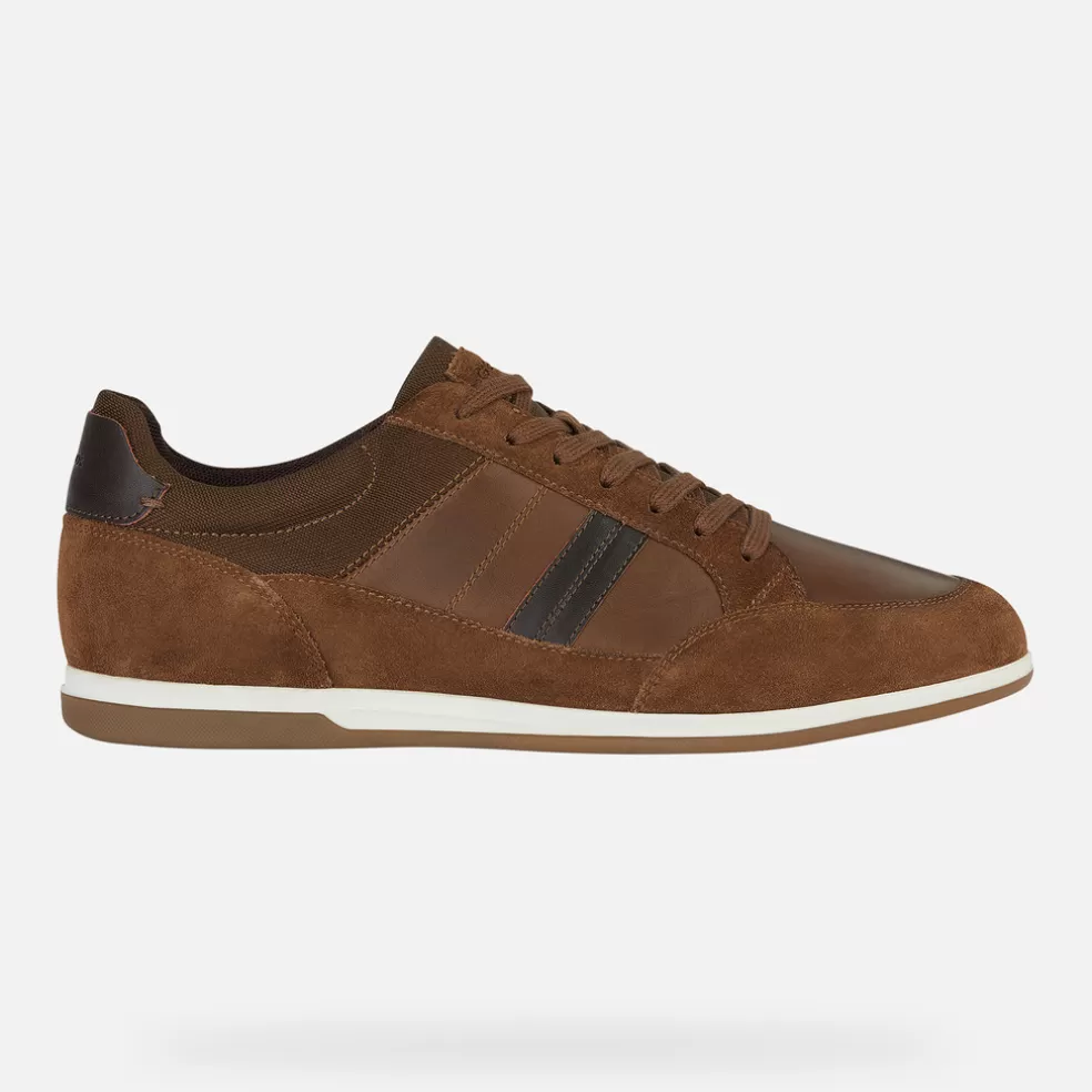 Geox RENAN HOMEM - SNEAKERS de homem castanho claro Shop