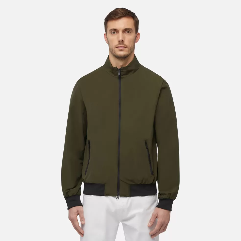 Geox RIETI HOMEM - BOMBERS de homem verde militar Best Sale