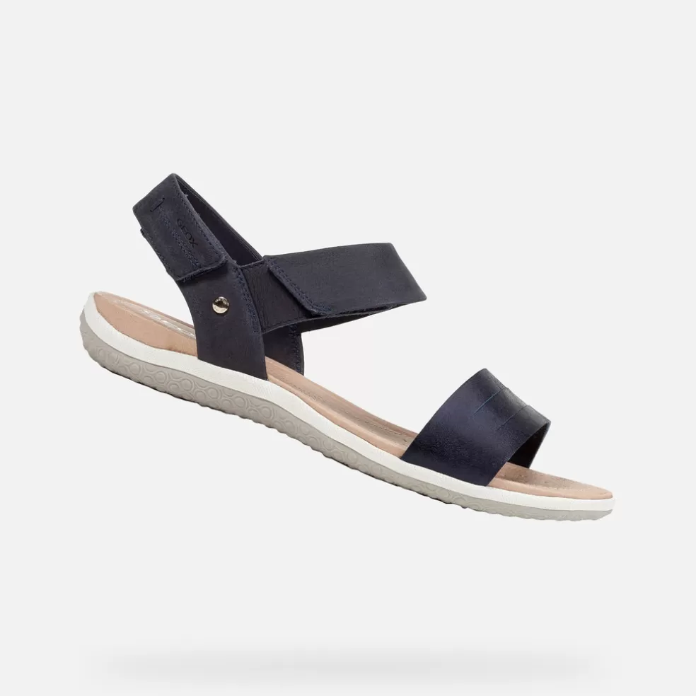 Geox SANDAL VEGA MULHER - SANDÁLIAS de mulher ganga escuro Clearance