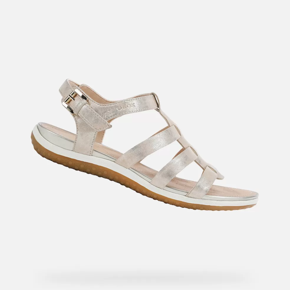 Geox SANDAL VEGA MULHER - SANDÁLIAS de mulher bege Online