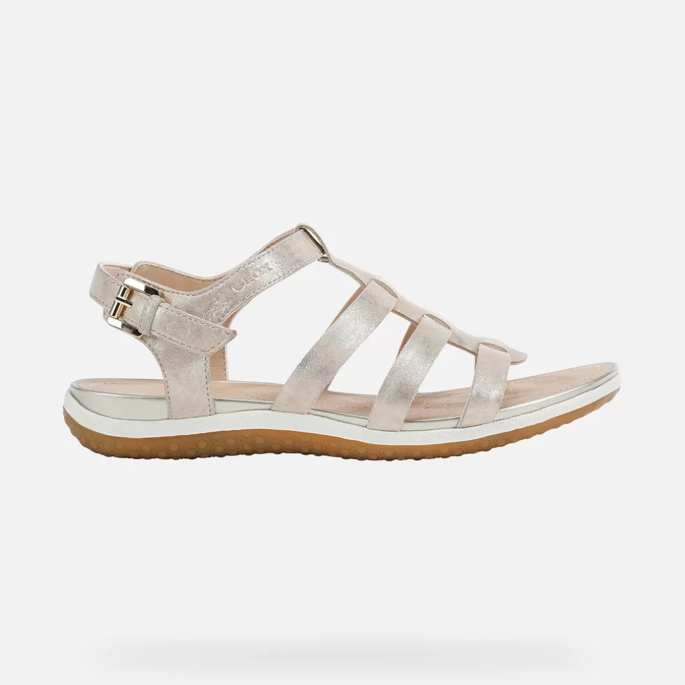 Geox SANDAL VEGA MULHER - SANDÁLIAS de mulher bege Online