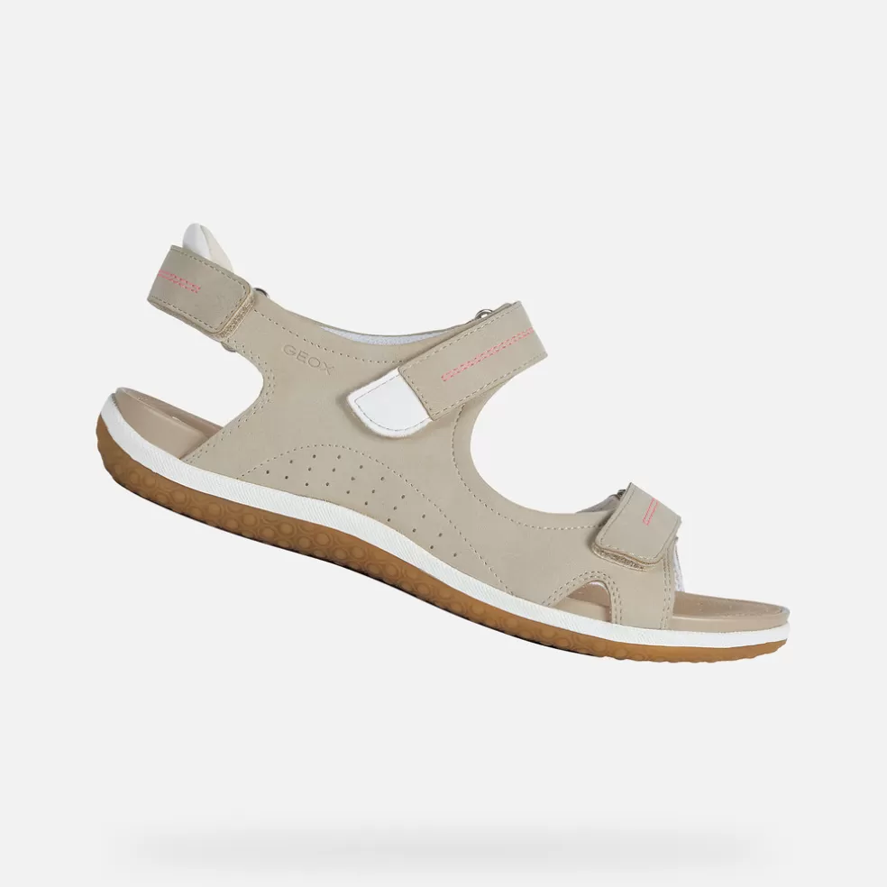 Geox SANDAL VEGA MULHER - SANDÁLIAS de mulher pardo Online