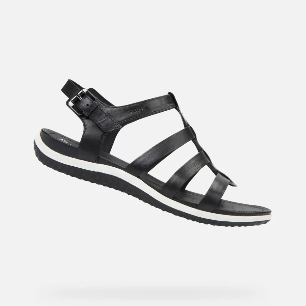 Geox SANDAL VEGA MULHER - SANDÁLIAS de mulher preto Sale