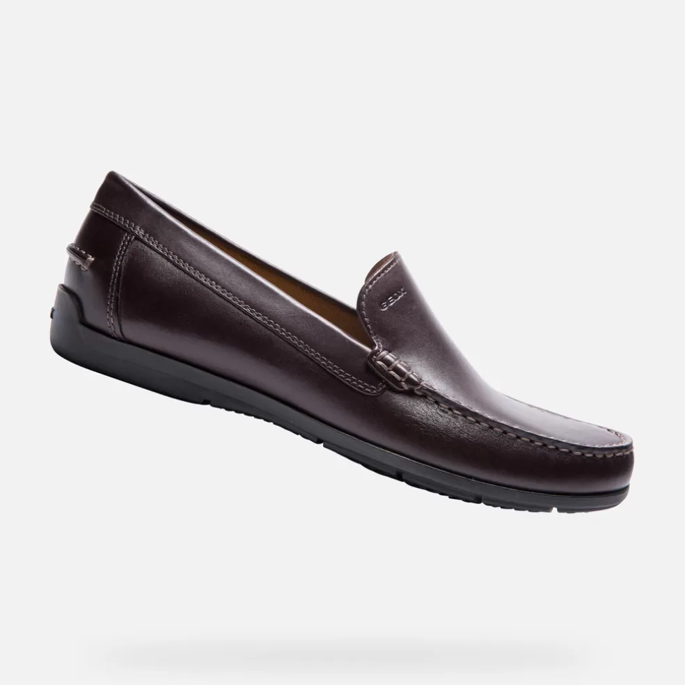 Geox SIRON HOMEM - MOCASSINS de homem castanho escuro Flash Sale