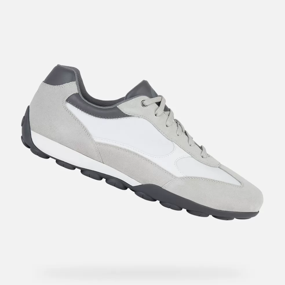 Geox SNAKE 2.0 HOMEM - SNEAKERS de homem cinzento claro/branco Shop