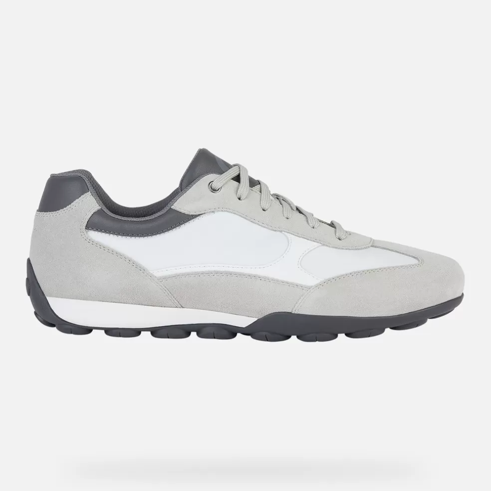 Geox SNAKE 2.0 HOMEM - SNEAKERS de homem cinzento claro/branco Shop