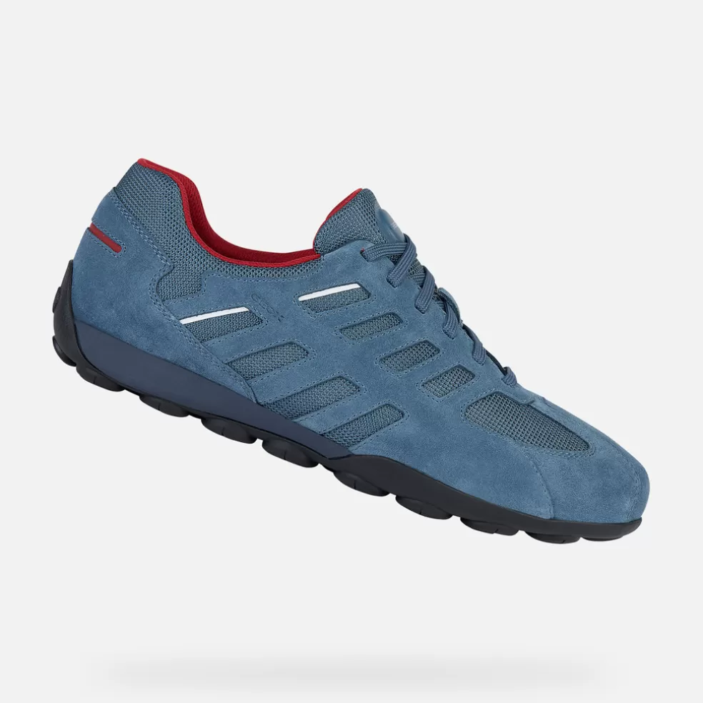 Geox SNAKE 2.0 HOMEM - SNEAKERS de homem azul acinzentado Fashion