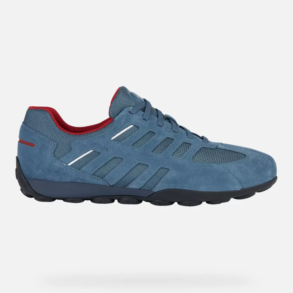 Geox SNAKE 2.0 HOMEM - SNEAKERS de homem azul acinzentado Fashion