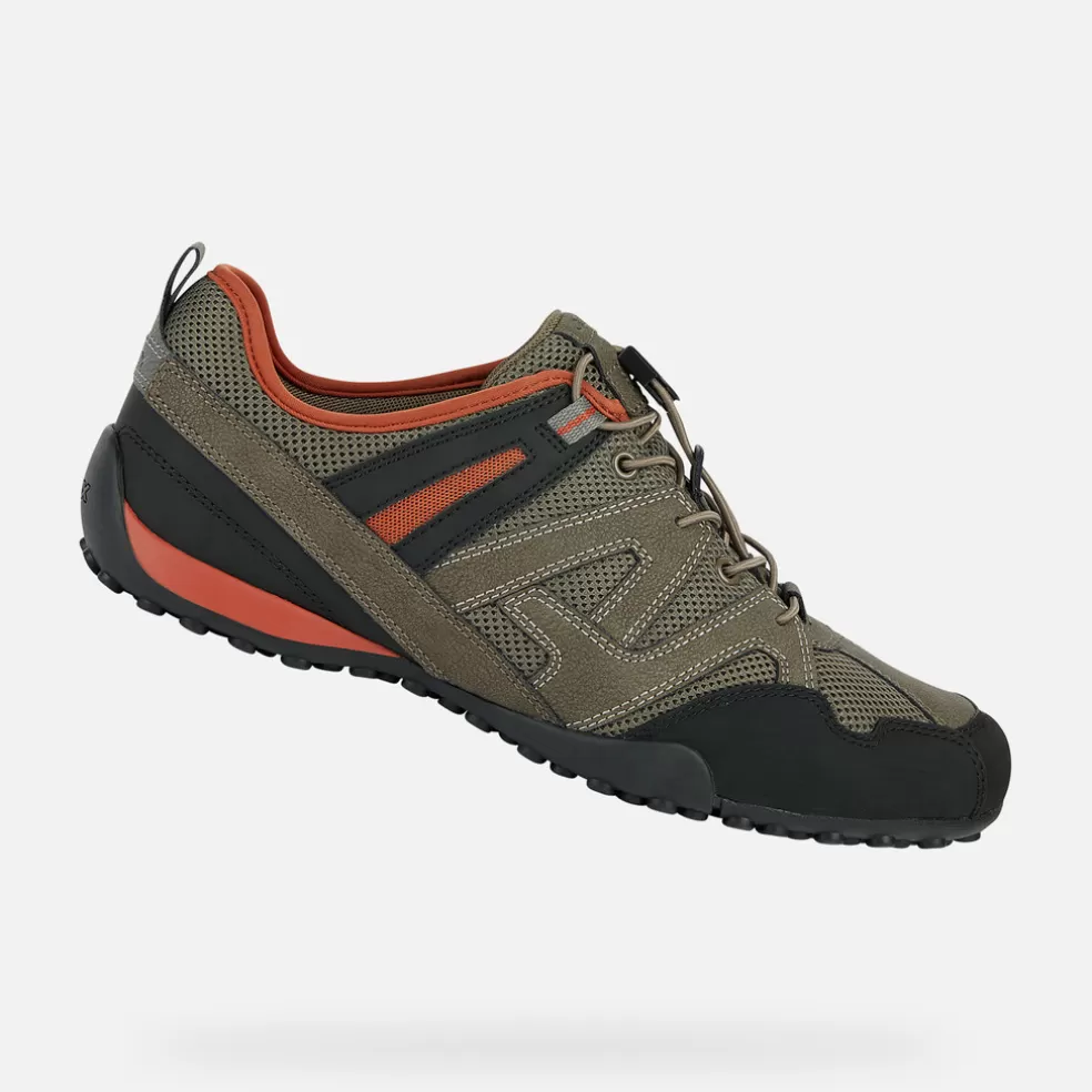 Geox SNAKE HOMEM - SNEAKERS de homem pardo/tijolo Outlet