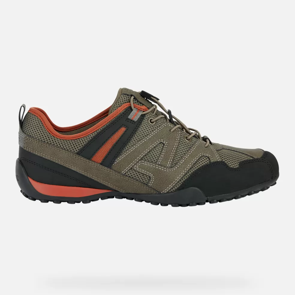 Geox SNAKE HOMEM - SNEAKERS de homem pardo/tijolo Outlet