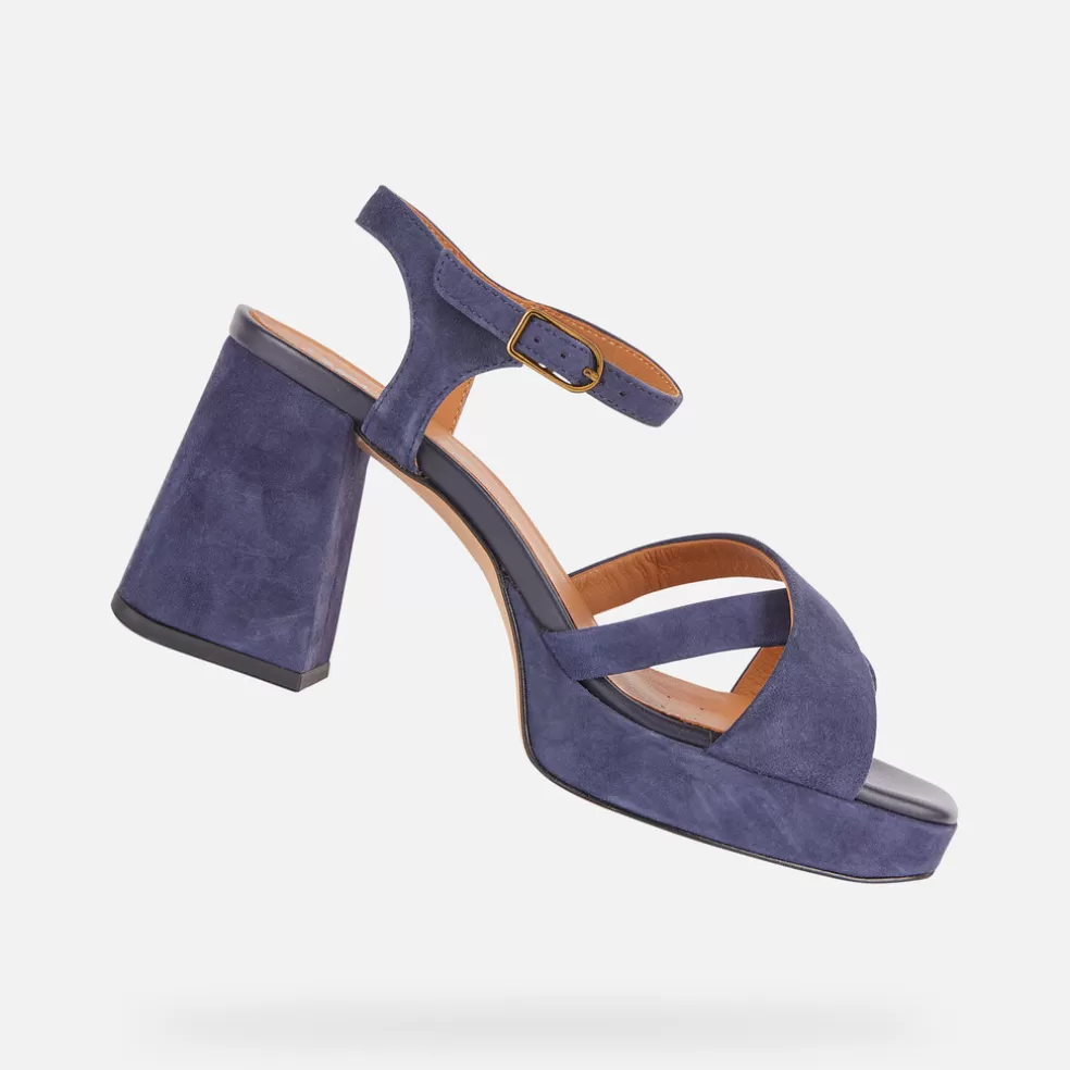 Geox SOLEDEA MULHER - SANDÁLIAS de mulher azul marinho Shop