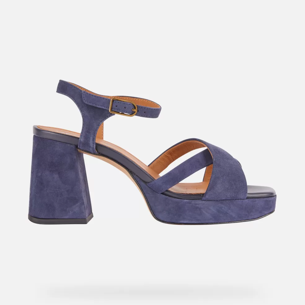 Geox SOLEDEA MULHER - SANDÁLIAS de mulher azul marinho Shop